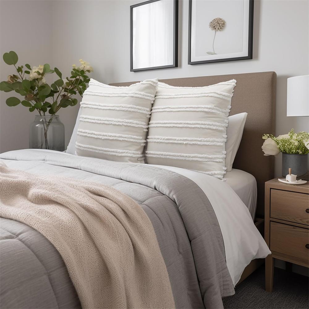 Boho Throw Pillow Cover Striped Cushion Cover Cotton Linen Pillow Case For Couch Sofa Living Room Corduroy Cushion Cover Sofa Modern Pillowcase Decro