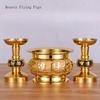 Brass Candle Holder Candle Butter Simulated candlestick Living Room Buddha Hall Candle Holder Handicraft Feng Shui  Home Decor