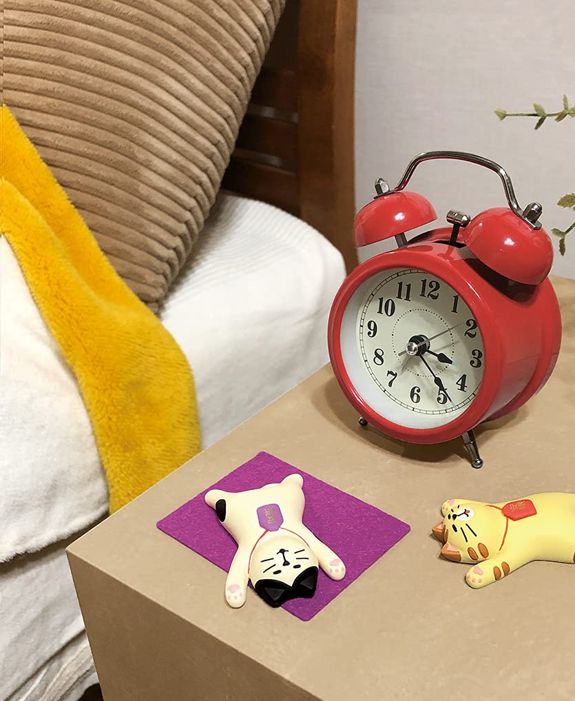 DECOLE Gurke Schlafamulett Maskottchen, Nemuni-Nyan Shiro (ZCB-28945), Miniatur-Amulett für guten Schlaf, mit Filzmatte, Perfekt für die ganzjährige Ausstellung,