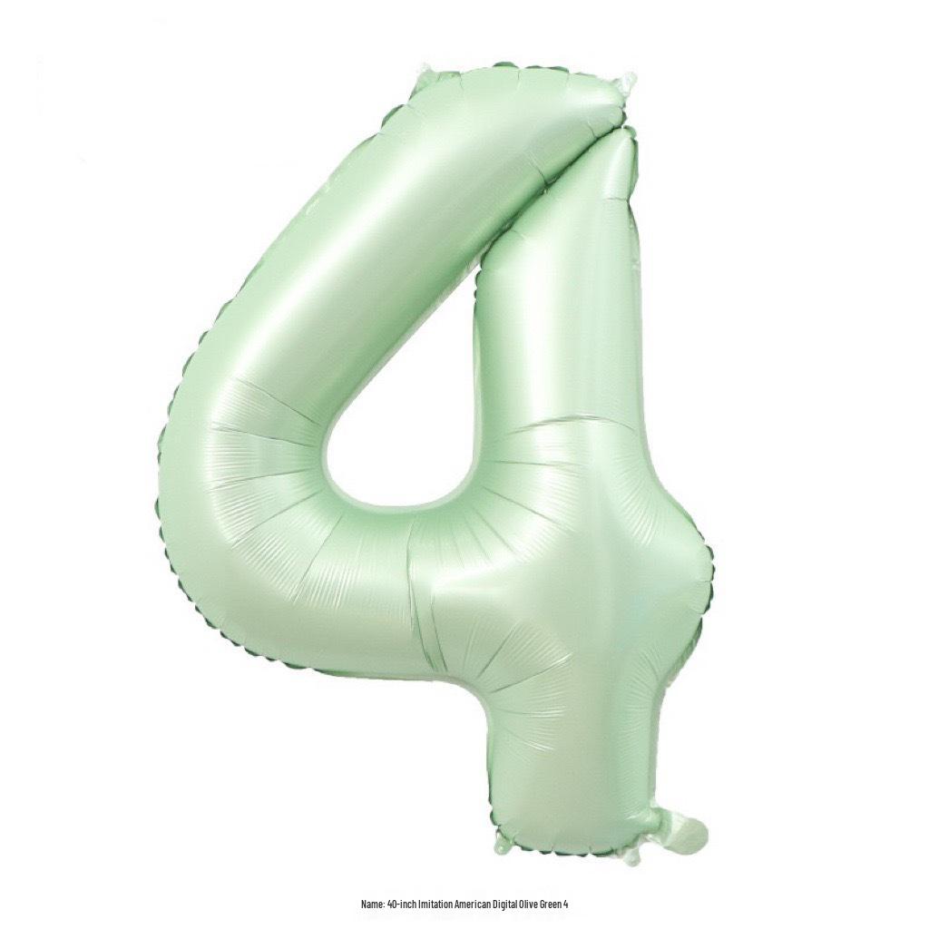 40-Inch Cream Number Balloon for Kids' First Birthday Party Decoration