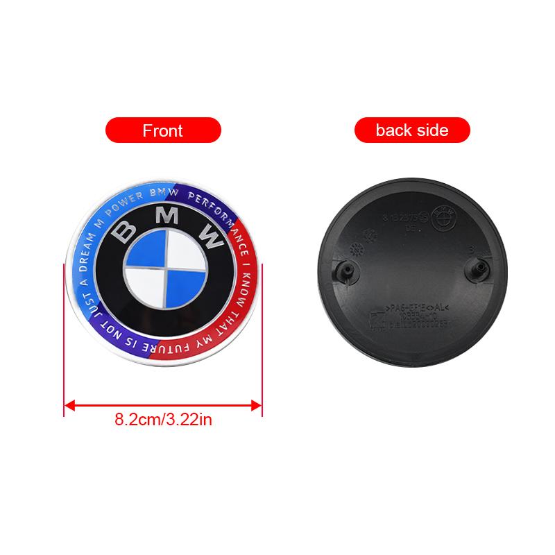1/4/7Pcs Car Hood Rear Emblem Steering Wheel Sticker Hubcap Logo For BMW E87 E30 E46 E28 E34 E39 E60 F02 F18 F35 G20 G03 G05 F10
