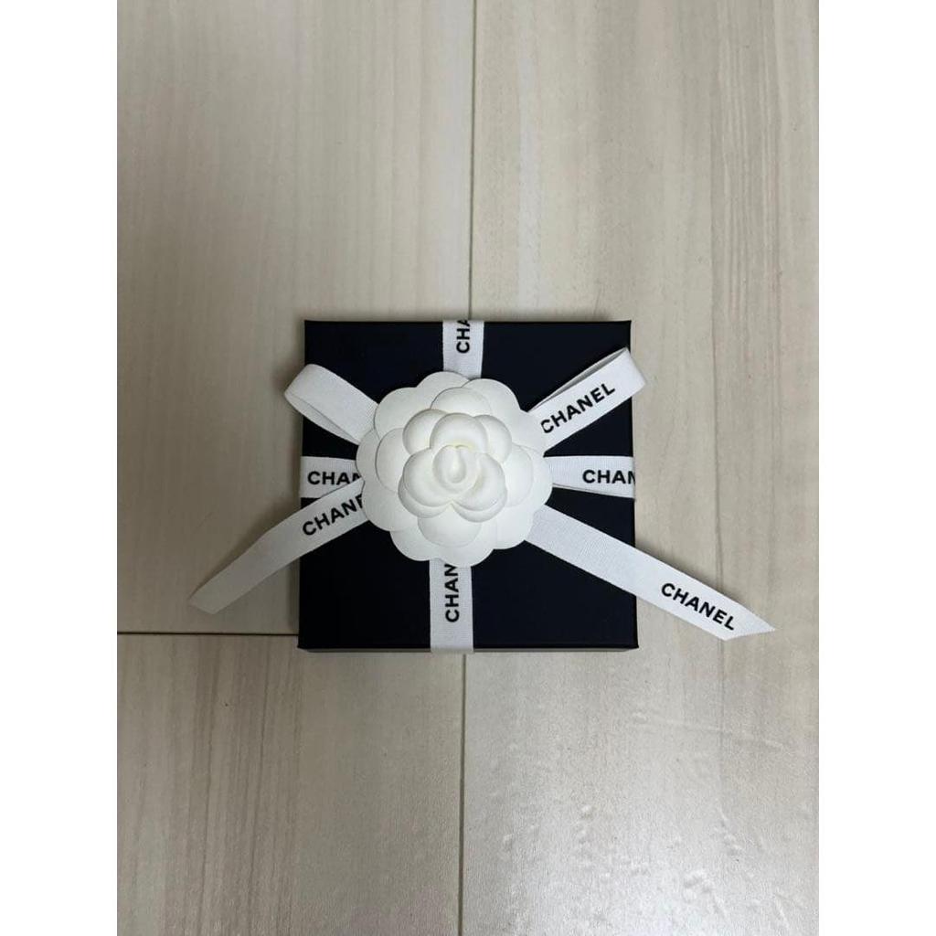 Used CHANEL Accessory Case Empty Box Camellia Ribbon
