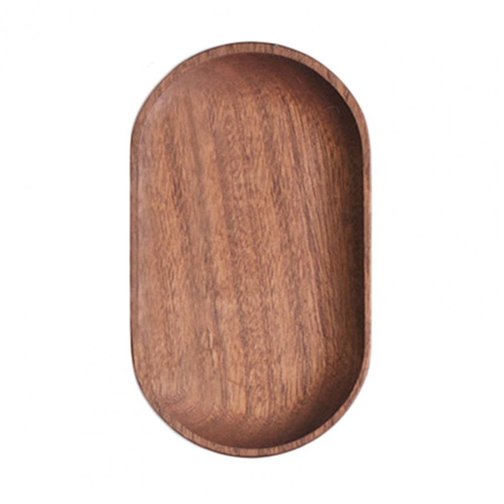 Vintage Wooden Snack Tray Cup Pad Coaster Plate Kitchen Decorative Plate Fruit Dish Sandwich Bread Buffet Salad Serving Tray