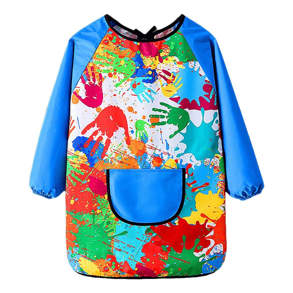 Art Smock Painting Forkle for Kids Home Myk Vanntett Baby Bib Artist