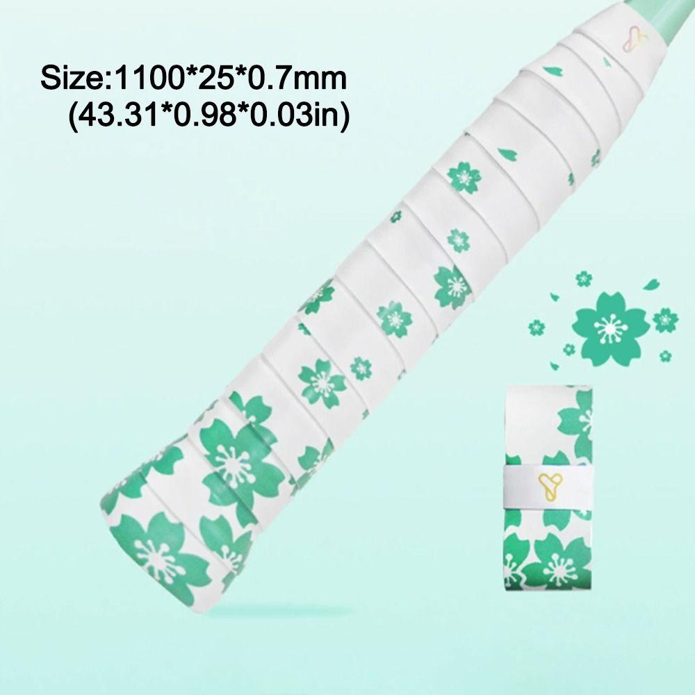 Non-Slip Badminton Handle Wrap Tape Sakura Print Tennis Racket Grip Tape Racquet Supplies