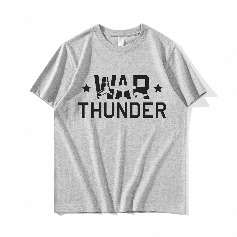 War Thunder 2025new style T-shirt Summer 100%Cotton short sleeve Graphic Printing Round Neck T-shirt Comfortable camiseta hombre