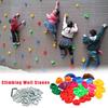 32Pcs Children's Climbing Wall Plastic Stones Holds Hand Feet Starter Rock Holder+Screws