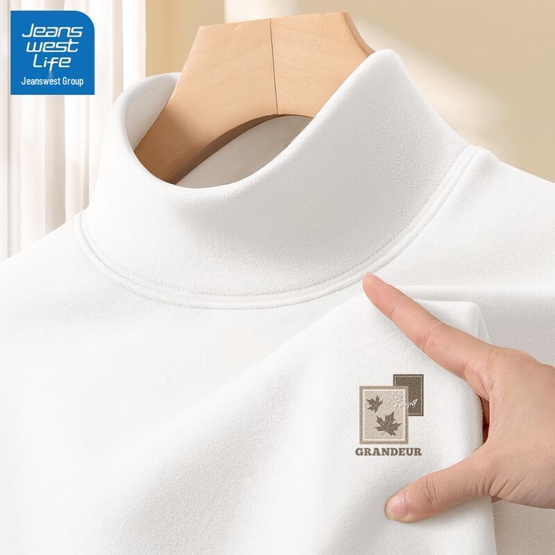 JEANSWEST LIFE Men s Thermal Mock Neck Long-Sleeve Top L