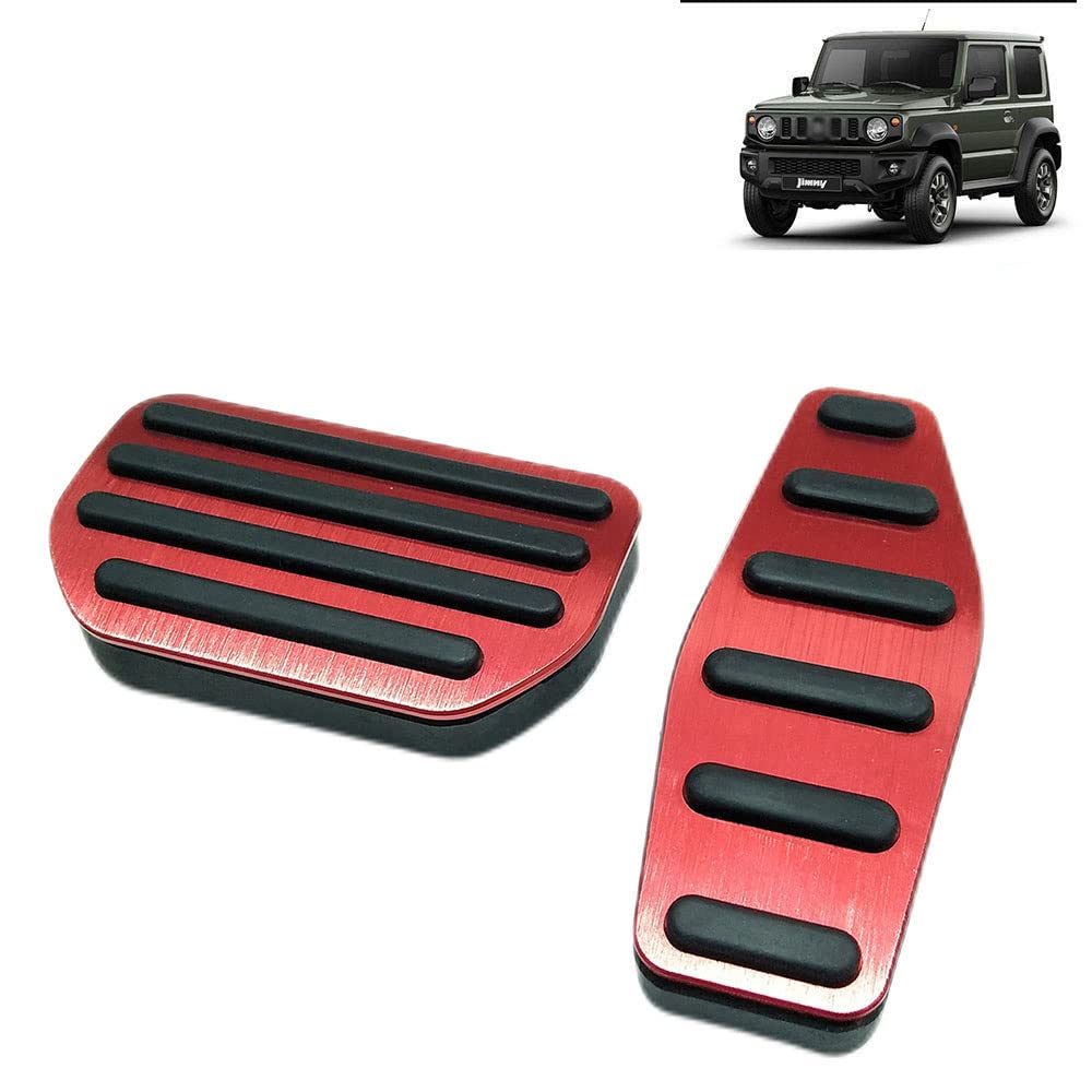 

Boltry JIMNY JB64 JB74 AT Car Aluminum Pedal No Tools Required for Jimny Sierra красный