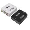 HDTV to AV Converter Box: White Series HDMI/VGA/AV Connector for Game Console to TV