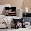 Kpop WWonwooS Cushion Cover Pillowcase Short Plush Invisible zipper Room Sofa Cushion Cover