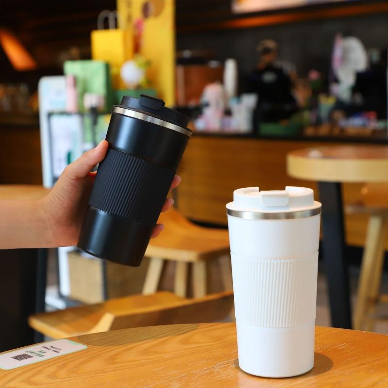 510ML Stainless Steel Coffee Cup Car Vacuum Flask Hot/Cold Drinks Travel Insulated Cup Travel Household Sports Drinking Utensil