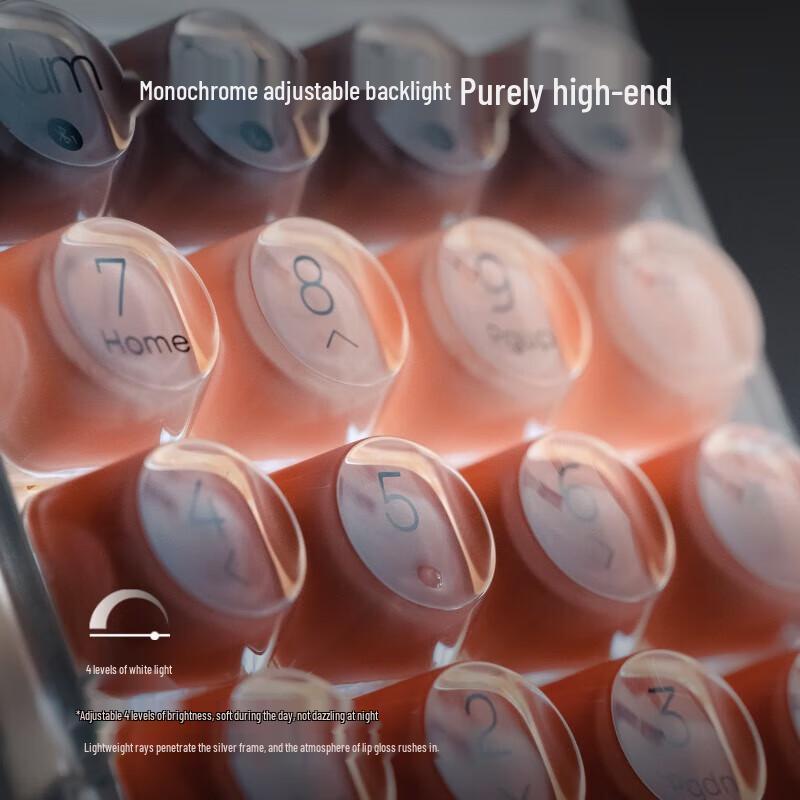 LOFREE EH121 Silver Tube Lipstick Wireless Mechanical Numeric Keypad Calculator