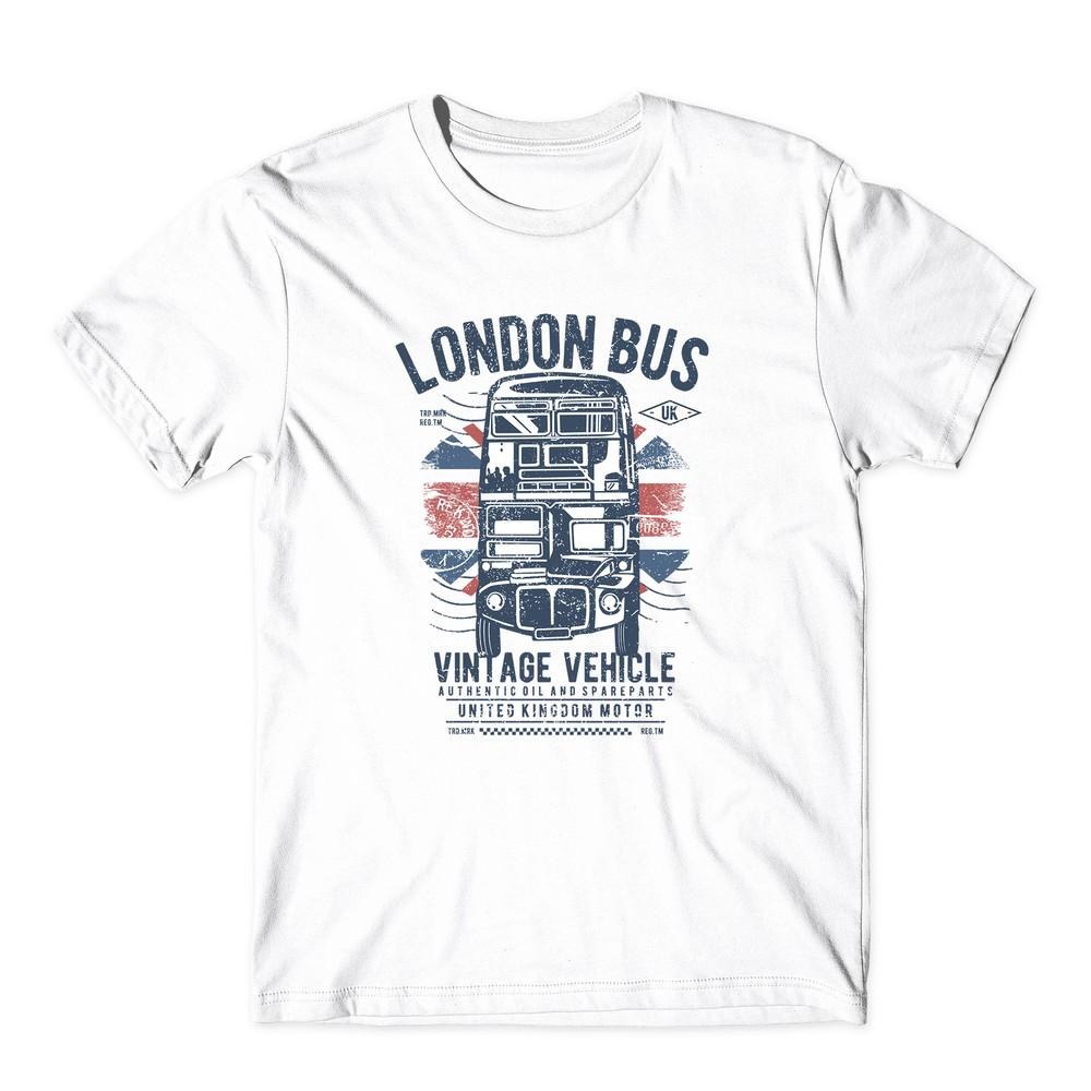 

Лондонский автобус Винтажный дизайн Транспорт Футболка Детская Унисекс 4XL