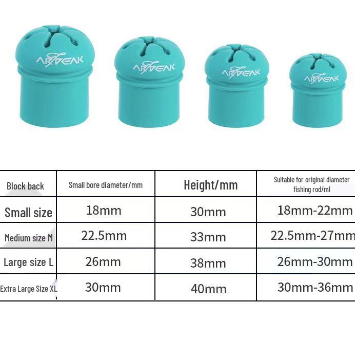 Oqi Peak Silicone Fishing Rod Stopper and Handle Cover Set