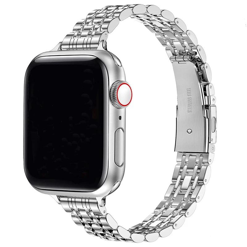 

Stainless Steel Strap For Apple Watch Ultra 2 Band 49mm 42mm 44mm Metal Bracelet For iWatch Series 10 9 8 7 6 SE 5 4 3 45mm 41mm 38 40 41 S10 42mm