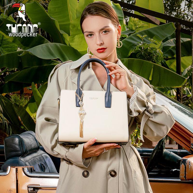 Tucano Damska torebka na ramię z prawdziwej skóry