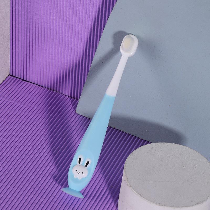 1 Pieza Cepillo de Dientes Infantil con Millones de Cerdas Nano Ultra Fino Suave para Niños Cepillo de Dientes Lindo de Dibujos Animados Para 2-12 Años