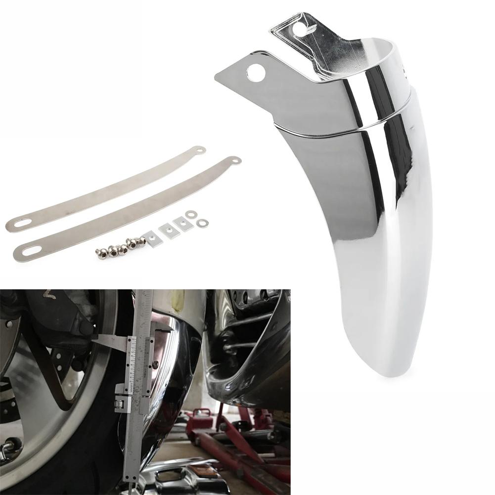 Motorcycle Front Fender Extender Chrome Mudguard Extension For Honda Goldwing GL1800 2001-2017 Gold Wing GL 1800