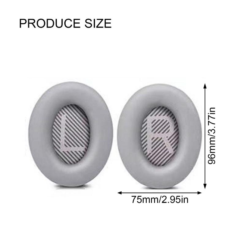 Replacement Protein Leather Earpads Ear Pad for QC35/QC35 II Headphones Ear Cushions Earmuffs Ear Cover