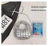 Women's Lightweight Cloud Bubble Crossbody Bag - Luxury Grid, Exquisite Dumpling Design