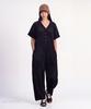LIFEWORK Women'S) Pleated V-Neck Jumpsuit