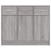 Sideboard Gray Sonoma 91x28x75 cm Particleboard