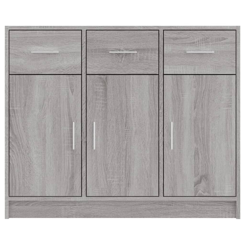 Sideboard Gray Sonoma 91x28x75 cm Particleboard