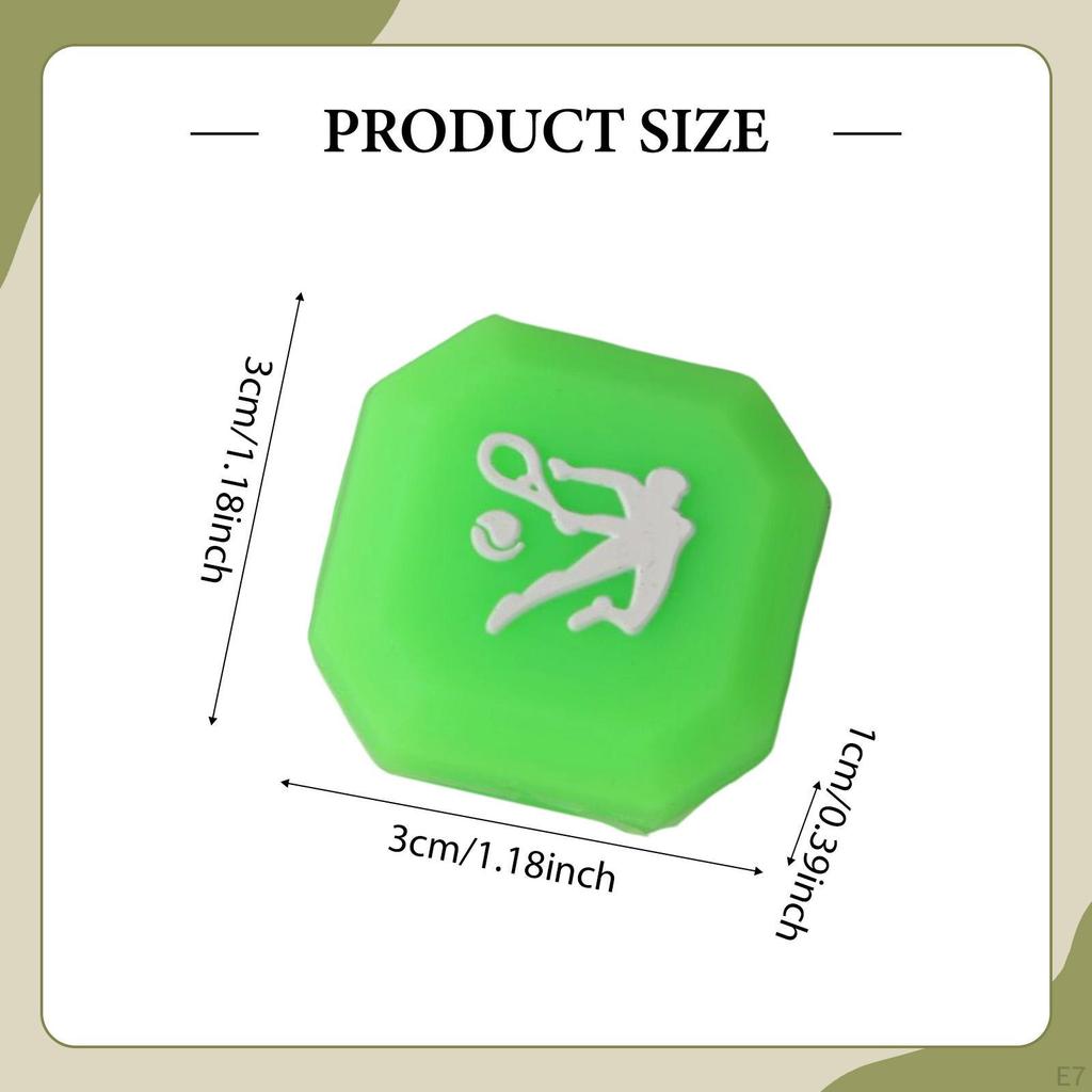 Tennis Racket Dampener Absorber Decorative for Better Control Indoor Clip On Enthusiasts Game
