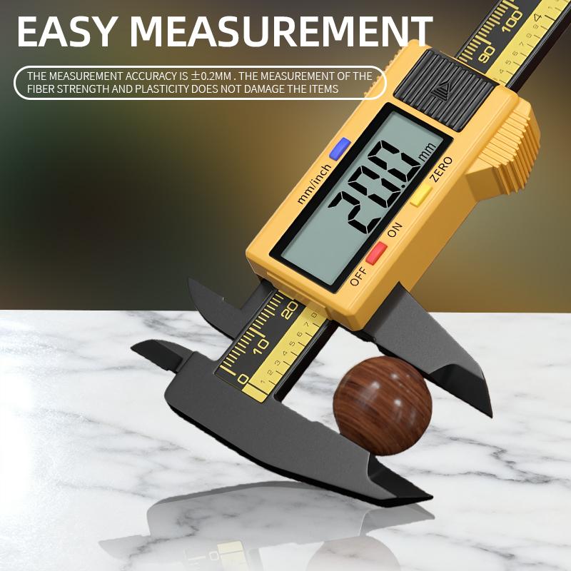 High Precision 0-150mm Digital Caliper LCD Display Vernier Measuring Tool ±0.01mm Accuracy DIY Tool 0-150 mm