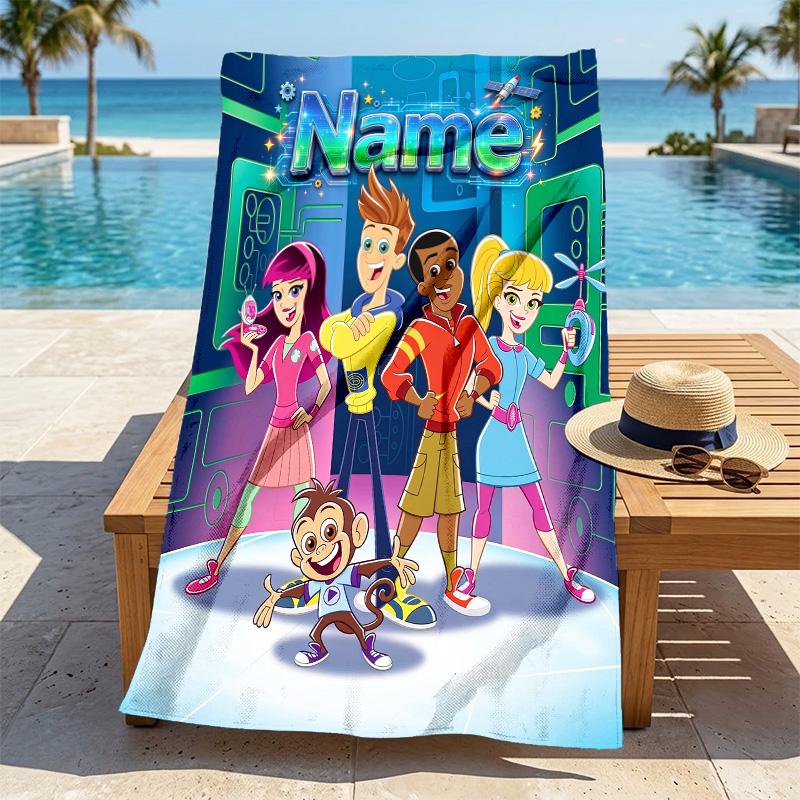 Custom Name Hero Team Quick-drying, highly absorbent beach towel,suitable for the beach, pool, gym, and travel.Sports sweat Towel