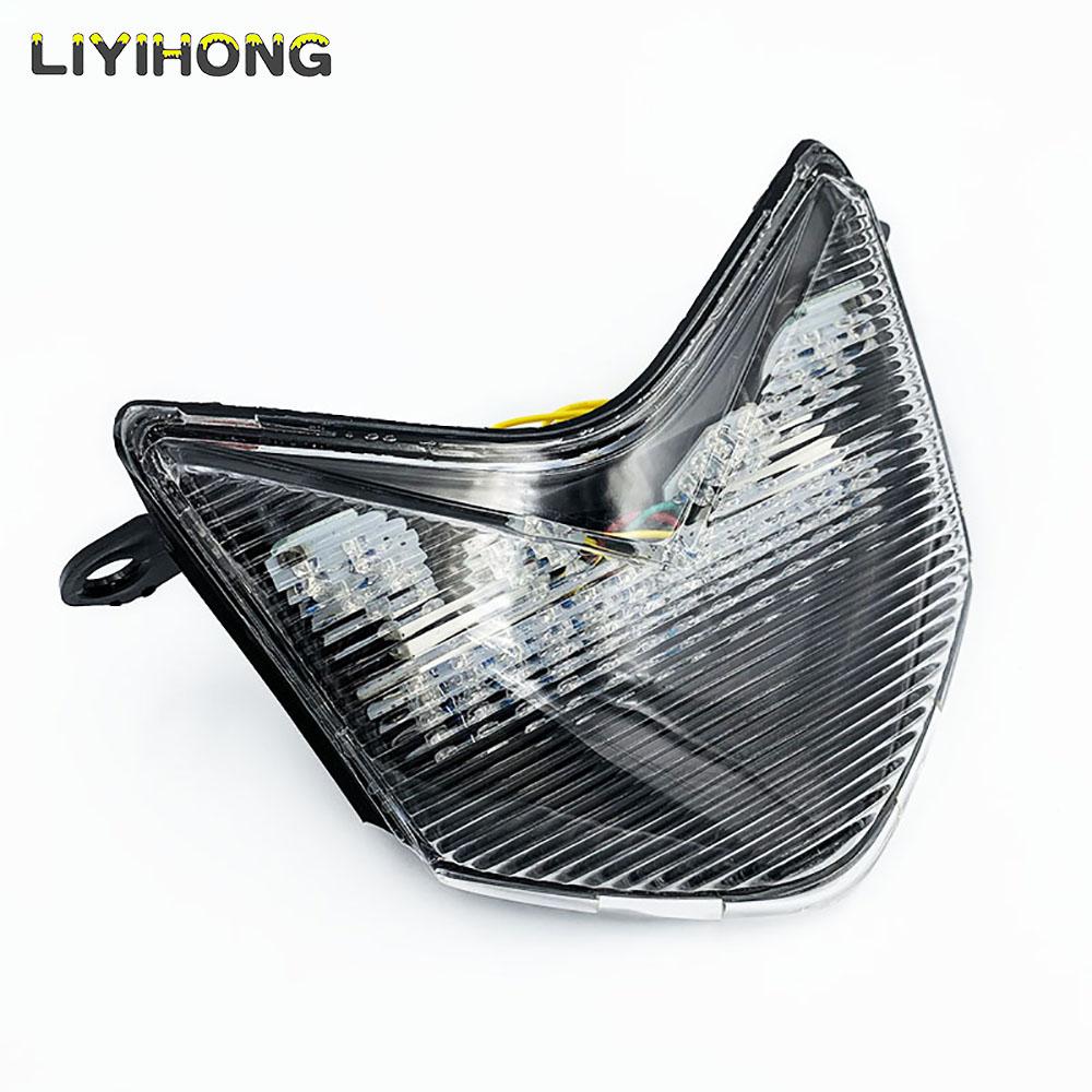 

Motorcycle Integrated LED Turn Signals Taillight Rear Brake Tail Light Lamp For KAWASAKI ZX10R ZX10R 2006 2007 ZX-10R Clear 1