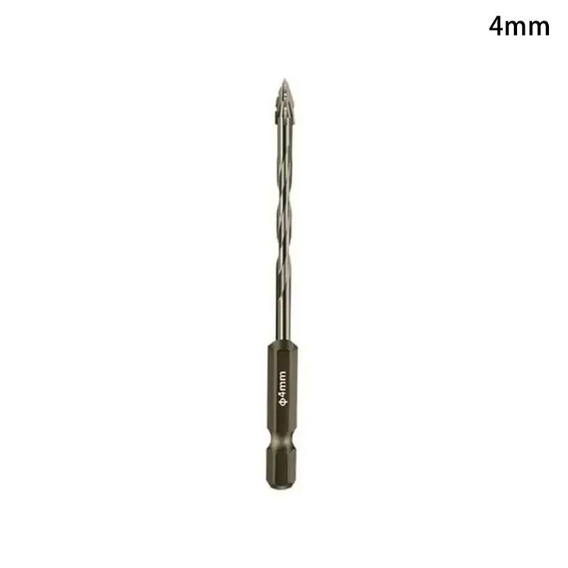 Four-Edged Eccentric Drill Bit Skewed Head High Hardness Tile Drill Bit Serrated Concrete Drill Bit Set Drilling Tool