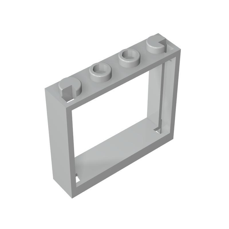 

10 шт. 60594 Рама вікна 1x4x3 Будівельні блоки Аксесуари Moc Сумісні з Будівельними цеглинками DIY Дитячі іграшки 10PCS світло-сірого кольору