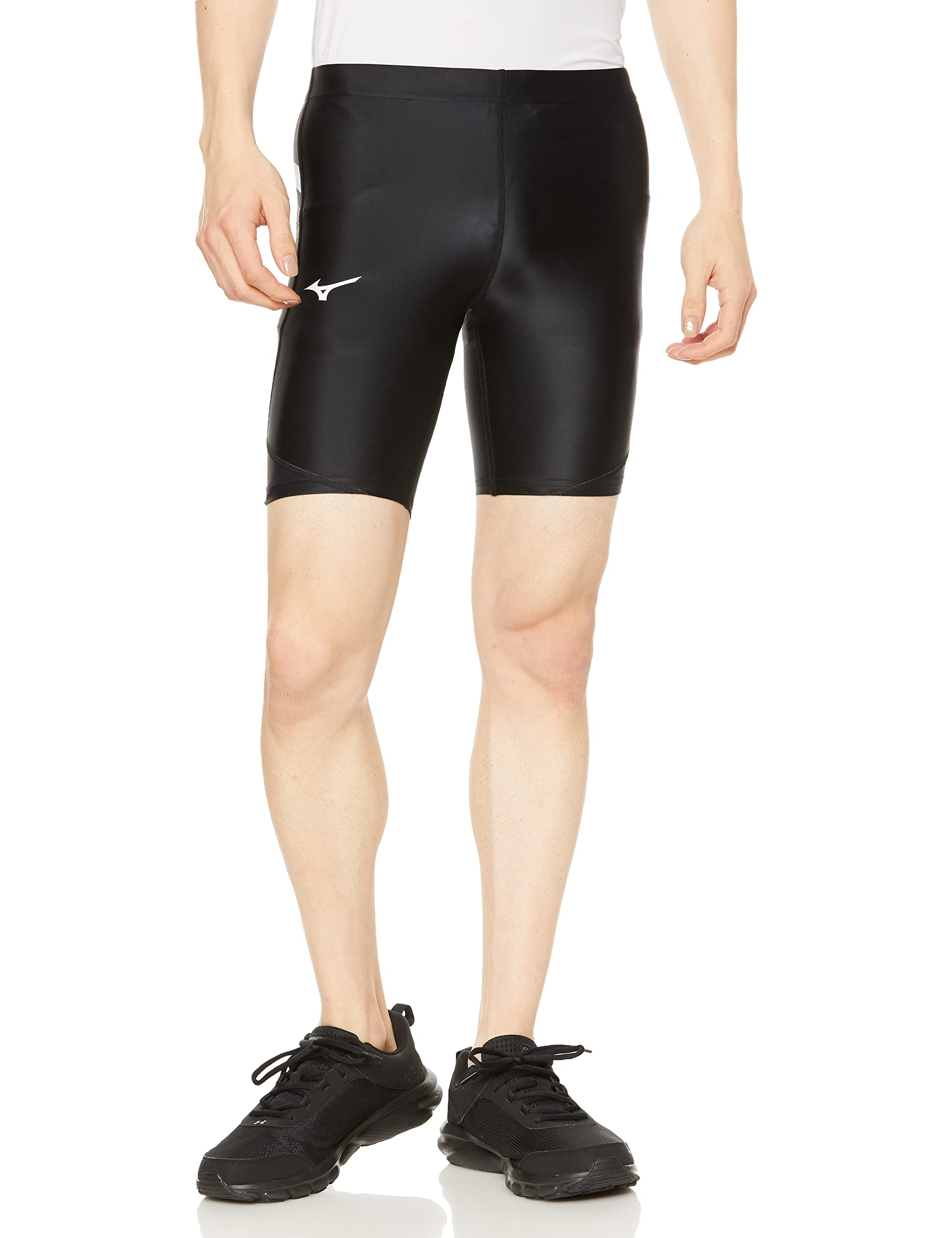Mizuno Шорты MTC Racing, Половина, Эластичные, Легкоатлетическая одежда, U2MBA013, Черный, Размер S