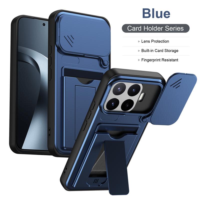 Lens Protection Kickstand Case For Xiaomi 17T Pro Mi 17T 5G Protective Cover Card Slot Wallet Capa Fundas