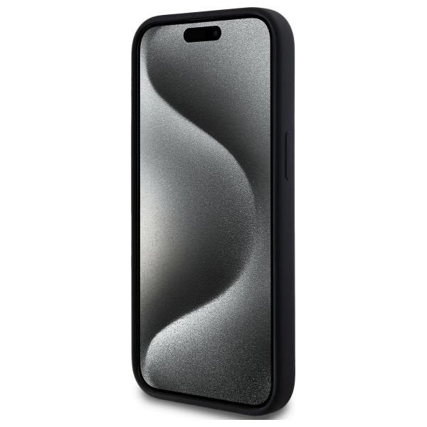 Karl Lagerfeld Klhmp15Sskhpplk Iphone 15 6.1 Czarny/Black Hardcase Silicone Karl Head Print Magsafe