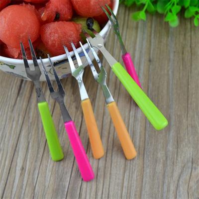 Fruit Fork Dessert Cake Forks West Cutlery Kitchen Stainless Steel Two Tooth Fork Small Fork