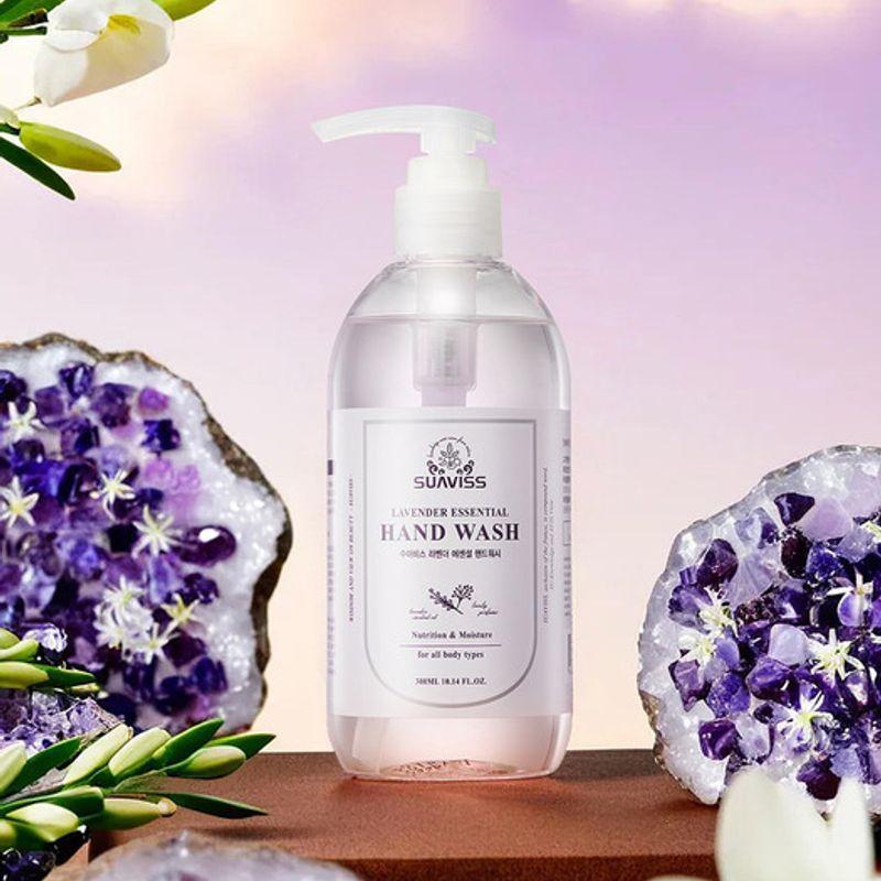 Savon pour les mains essentiel Suavis Lavande 300 ml x 3