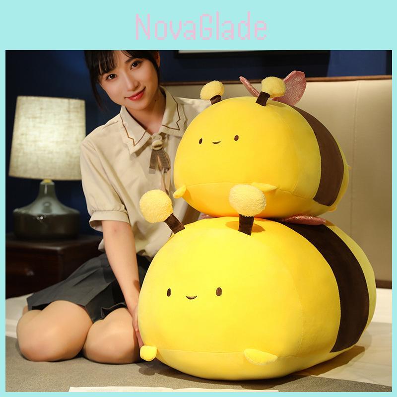 Cute Soft Cartoon Bumblebee Plush Toy For Kids Cozy Decorative Pillow Gift