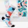 for unisex adult , ,Crazy Colorful Cool Novelty Dress Socks