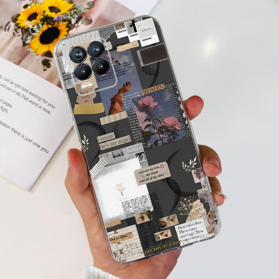 Pro Realme 8 Pouzdro Realme 8 Pro Realme8 5G 4G Módní Cool Vzor Měkký Silikon TPU Zadní Kryt Telefonu