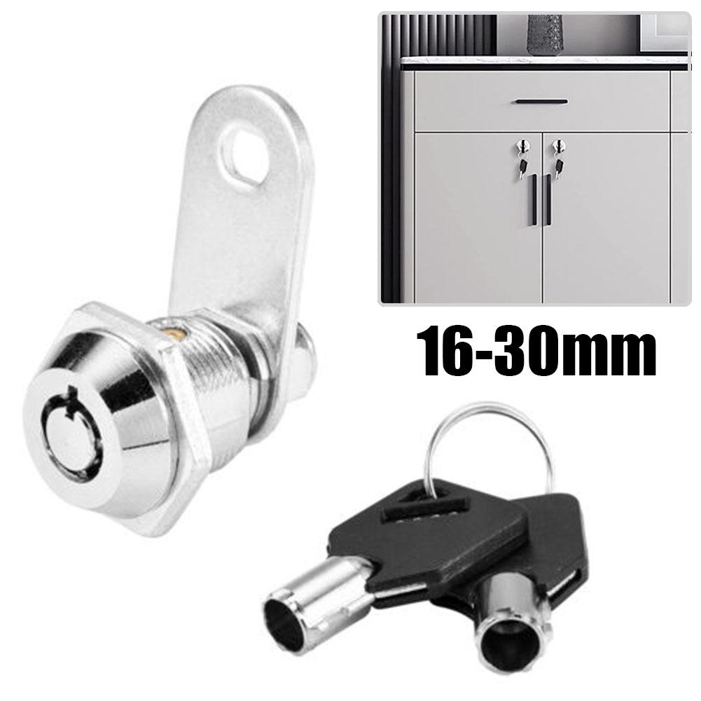 RV Storage Locks Cabinet Lock With Keys 16-30mm Tubular Cam Lock Door Cabinet Mailbox Drawer Cupboard Box Lock