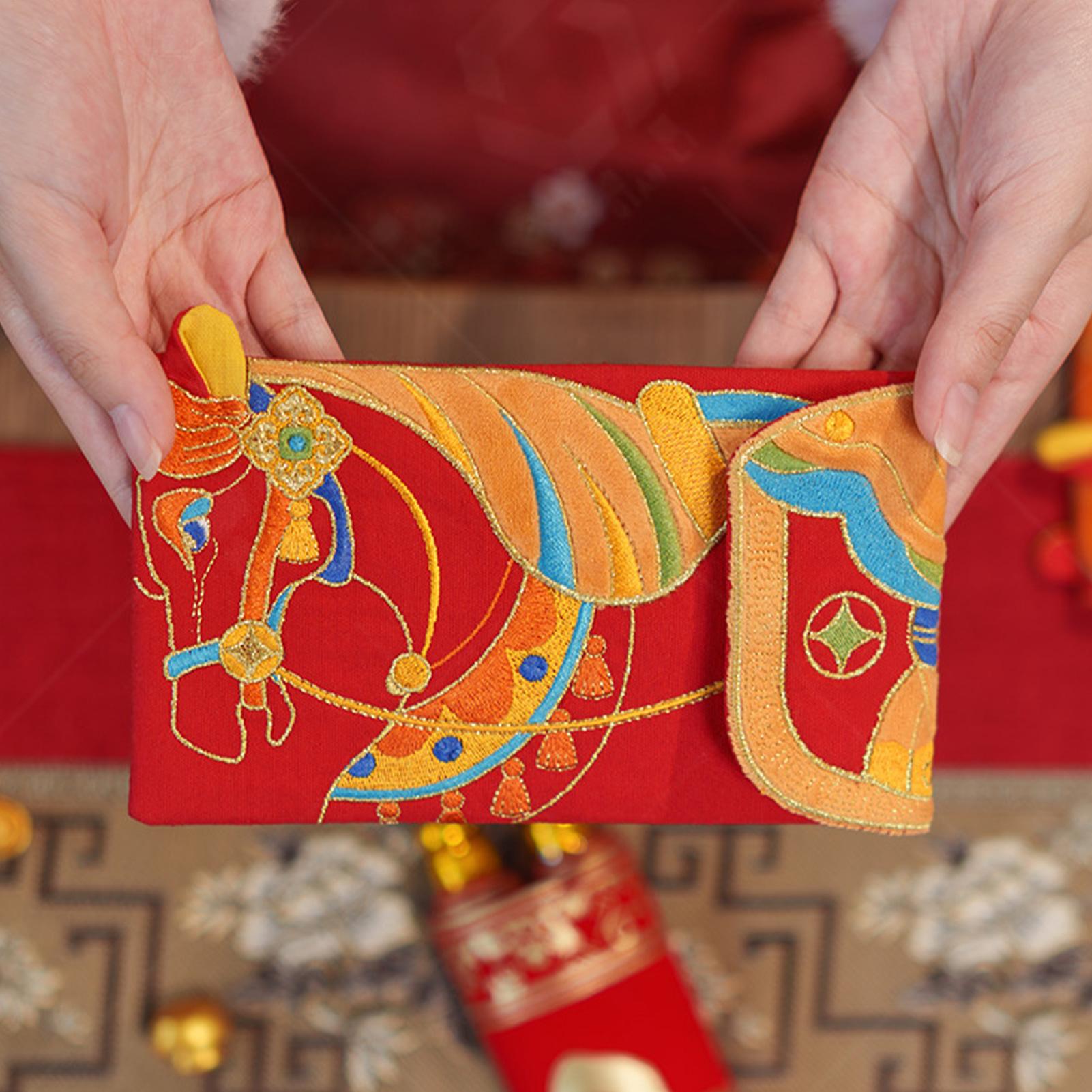

2026 Horse Red Envelope Spring Festival Money Cash Packet Chinese New Year Money Envelope Good Lucky Red Pockets China Mainland