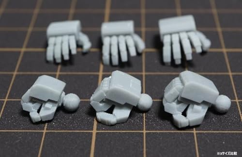 Idola Solid Hand, Square Finger, Medium, 1/144 Scale Plastic Model Parts, IDOLA08 (Robot)