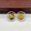 High-Value Cute Gold 999 Cat Foot Phone and Refrigerator Stickers - Perfect Small Gift for Friends