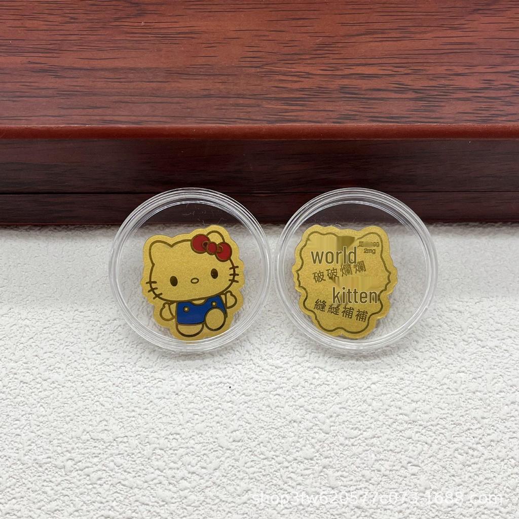 High-Value Cute Gold 999 Cat Foot Phone and Refrigerator Stickers - Perfect Small Gift for Friends