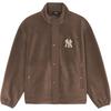 MLB Velvet Jackets Unisex Brown Stand Collar Moderate 3AFDB0156-50BRS