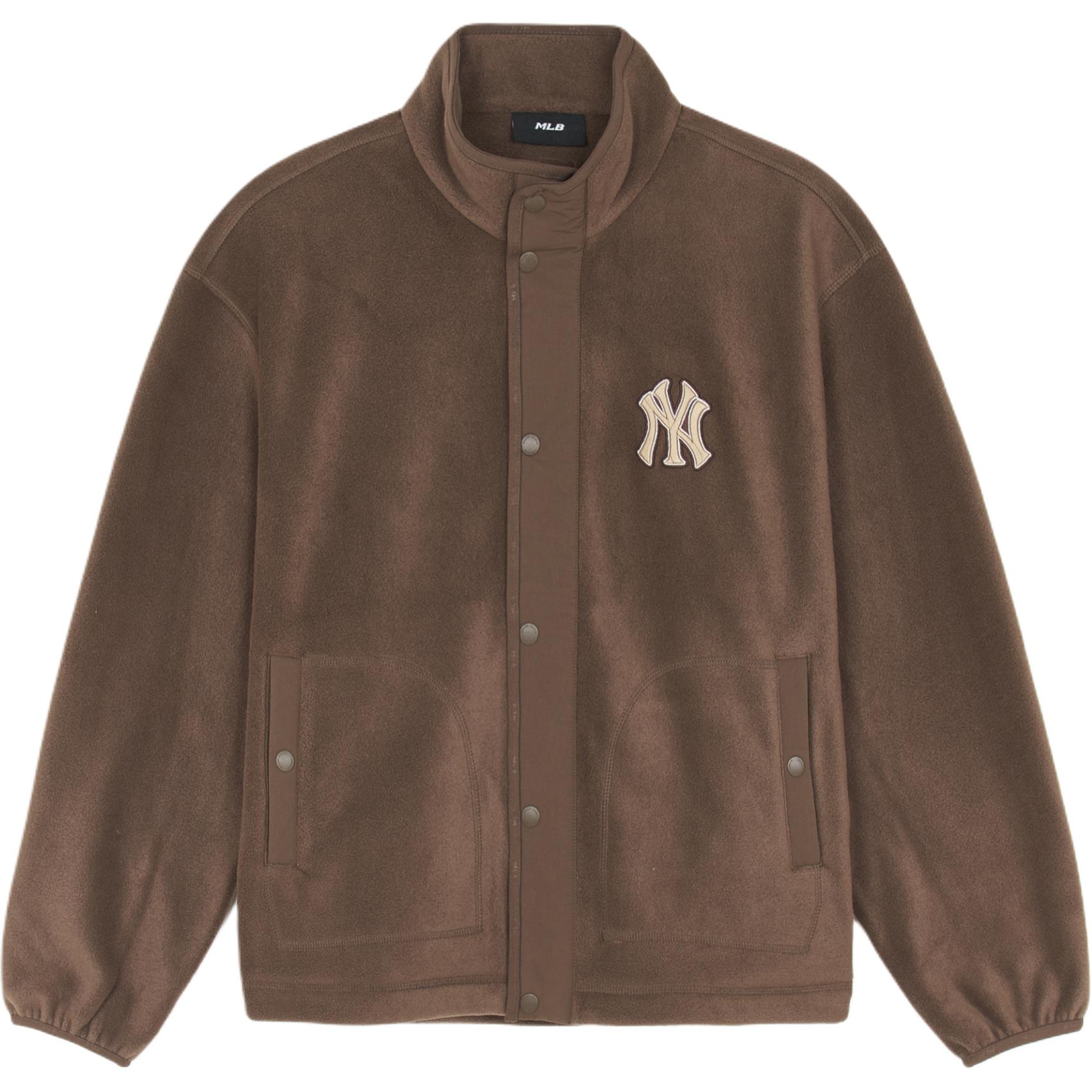 MLB Velvet Jackets Unisex Brown Stand Collar Moderate 3AFDB0156-50BRS S