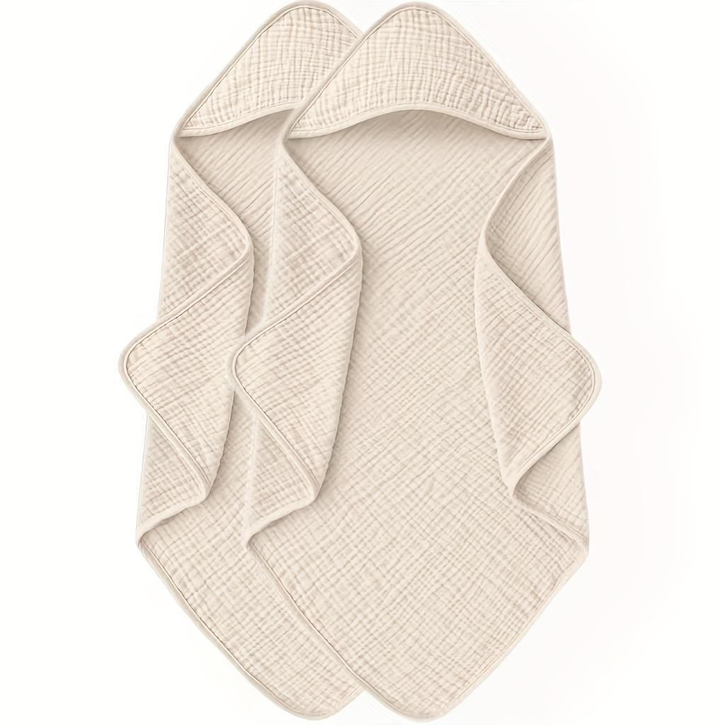 2pcs Hooded Towel Set 76.2cm X 76.2cm Beach Towel Ultra Soft & Absorbent Bath Towels Warm Unisex Cute Design Swaddling Clothes